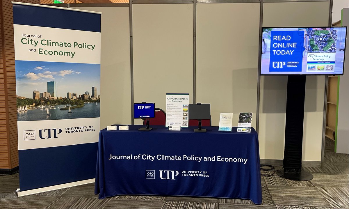 Today at the #C40Summit, @C40Cities and @utpjournals are thrilled to launch the Journal of City Climate Policy and Economy, edited by @iamdavidmiller, @RMHuxley, and Isabel Sitcov. The first issue is available now: bit.ly/JCCPE11
