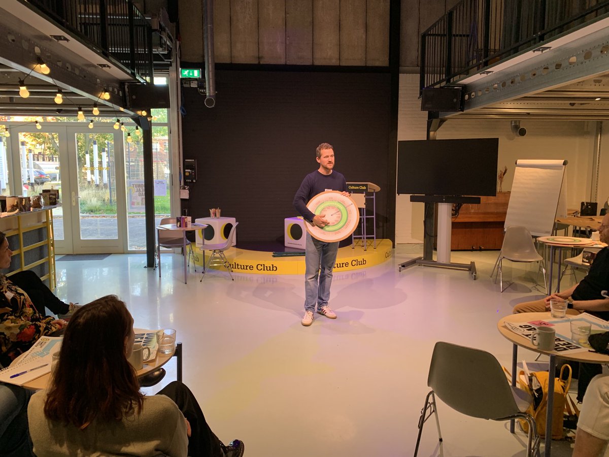 F_Milocco's tweet photo. Inspiring day first with a workshop on how to unroll the #DoughnutEconomic with ⁦⁦@rob_shorter⁩ and then witnessing many new doughnut deals taking place in #Amsterdam with ⁦@CoalitieDonut⁩ ⁦@KateRaworth⁩ https://t.co/aczjNhaM4r