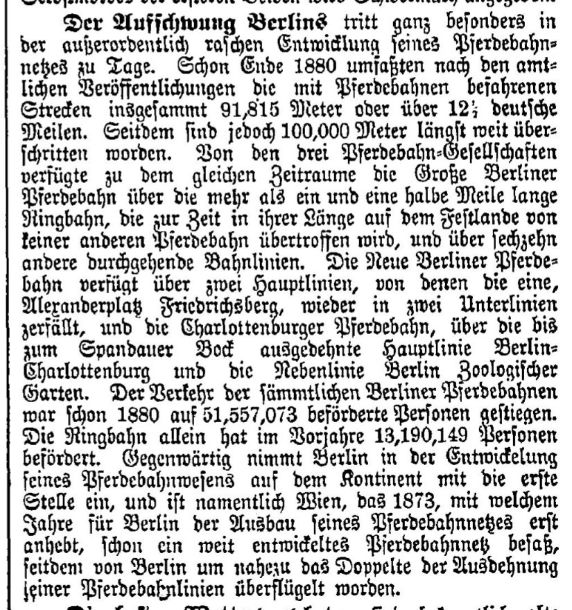 mr_arcgraph's tweet photo. #AndiesemTag, 18.10.1882 beschrieb die Vossische Zeitung, »Der Aufschwung Berlin|s tritt ganz besonders in der außerordentlich raschen Entwicklung seines #Pferdebahn|netzes zu Tage.« #Infrastruktur #Stadtentwicklung https://t.co/yK2cOeOUZn