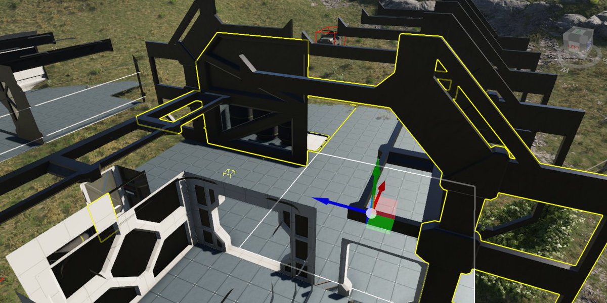 ObsessToDepress's tweet photo. #blocktober recap, day 14 (showcase): 

Earlier this year I started Project Shipyard. A mod for #ArmaReforger, delivering a modular map kit for #Halo CE's first mission. I started this process by prototyping kit pieces for the cryo bay.

Please consider hiring me in #leveldesign! https://t.co/Qlw3sZ7dgT