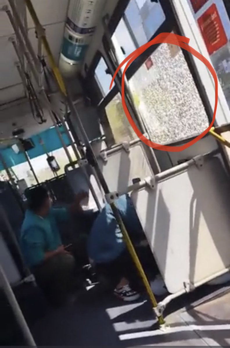 KarenKoetje's tweet photo. Un Bus del Transantiago con pasajeros aterrados al ser apedreado x los que "celebran" el Estallido Delincuencial hoy 18/O
Los gritos y el miedo de la gente me dejaron angustiada.
HDLGP! Me disculpan el francés. https://t.co/z0fek0T4YO