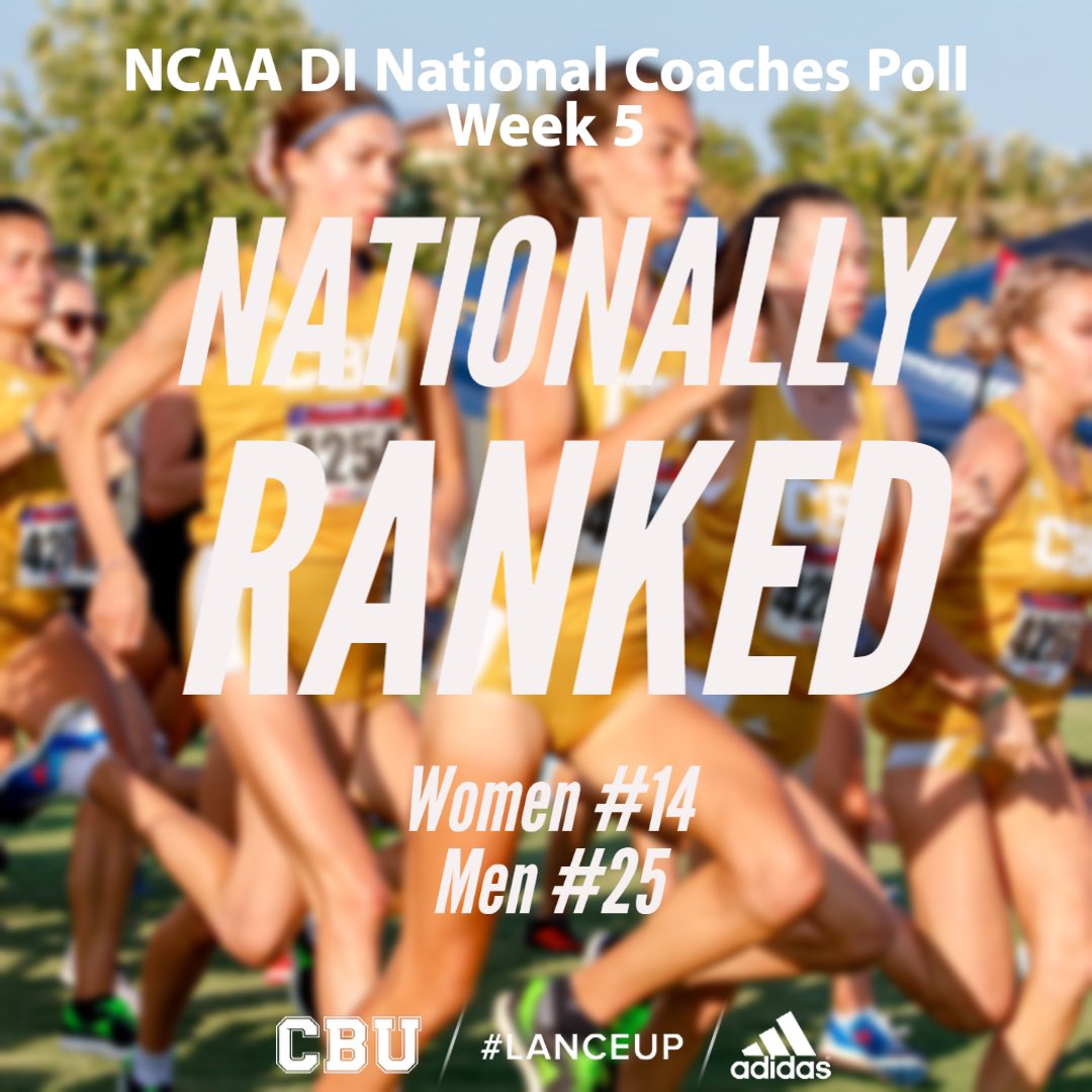 🔥Week 5 rankings 🔥 
Both squads move up in rankings this week! Women jump five spots to a program-best #14 and the men slide up four spots to #25! 
#lanceup
