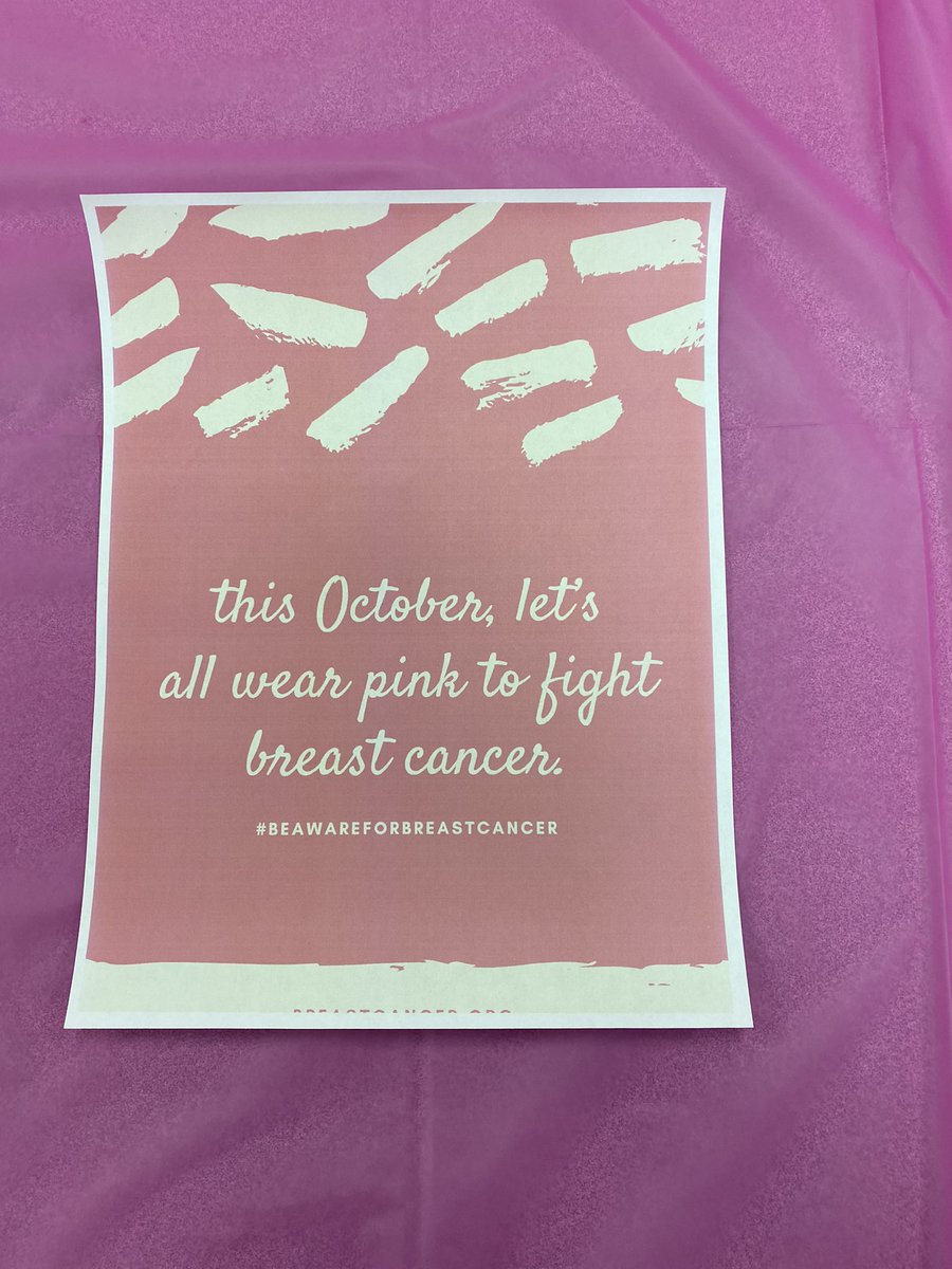 CosbyCreations's tweet photo. UAH ELC observes Breast Cancer Awareness month at their faculty and staff meeting. @UAHCollegeOfEd @RiseSchoolHSV https://t.co/1c3klTaeV8