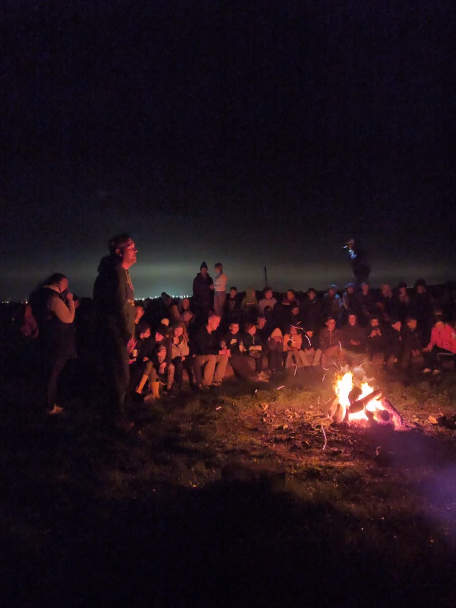 Beautiful campfire under the stars to finish an amazing day. The staff here were so impressed with our singing!