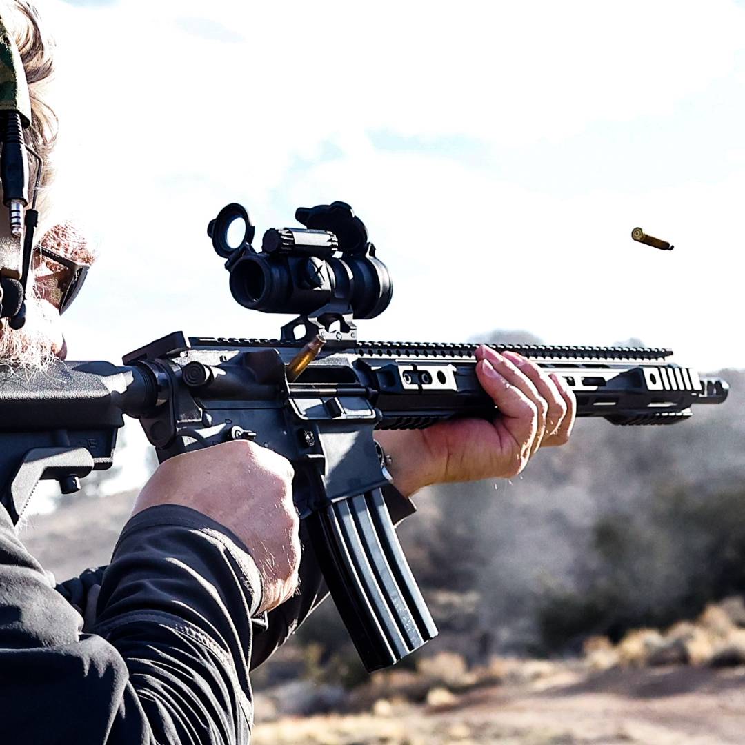FranklinArmory's tweet photo. When you get the timing just right... 😜

Who else needs a range day this week?

#brass #franklinarmory #binarytrigger #weneedarangeday https://t.co/VYwpAbCT4q