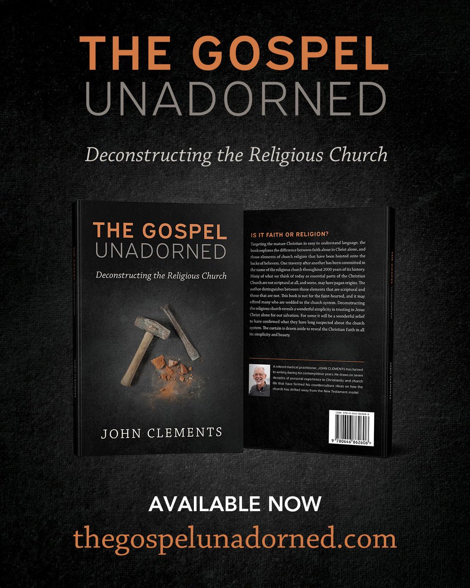 SpiritInStory's tweet photo. Available Now ~ The Gospel Unadorned by John Clements ~ Order today at https://t.co/ipobYwCC2c

#TheGospelUnadorned https://t.co/CiA7NZALqB