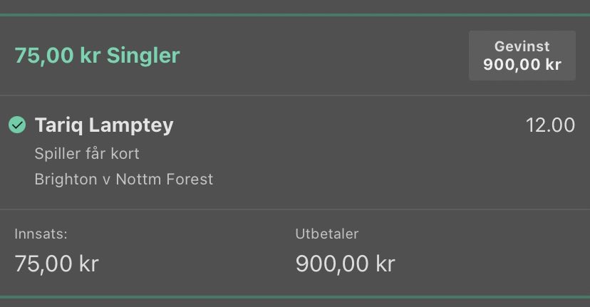 patrickSM21's tweet image. Livebets going crazy ✅🔥 

61,51,12 oddser rett i banken 🏦😂 

#bet365 #livebets