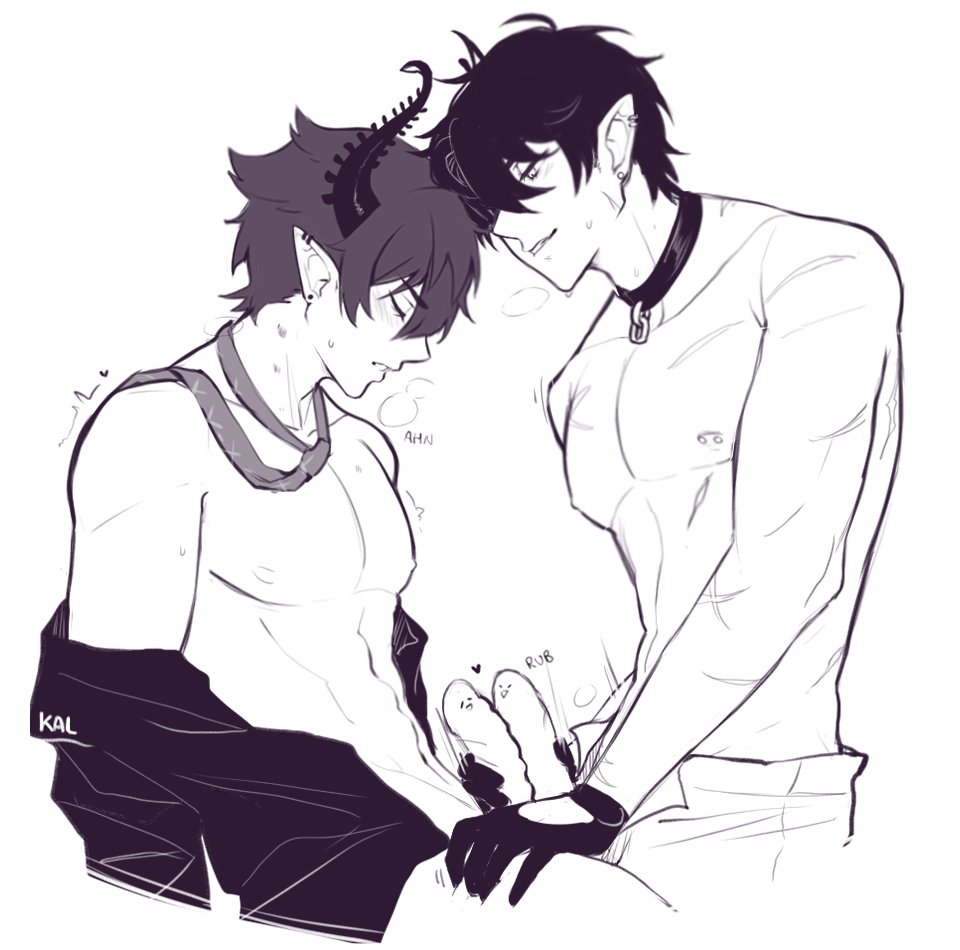 kalteglia's tweet photo. 🔞An alien prince and a demon boss share intel 🛸 
#rkgk #Kalussy #RentaiZotto https://t.co/Ms1gxM7yda