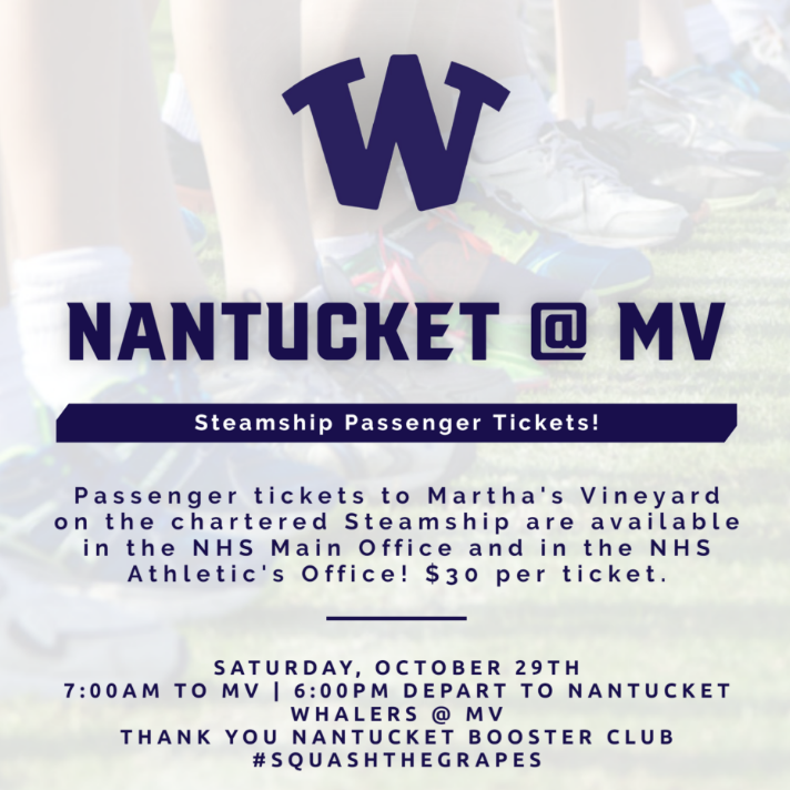 nhswhalers's tweet photo. Get your tickets now before they sell out!
#beatmv #nantucket #whalerpride #weareallwhalers https://t.co/r62HOU6wFo