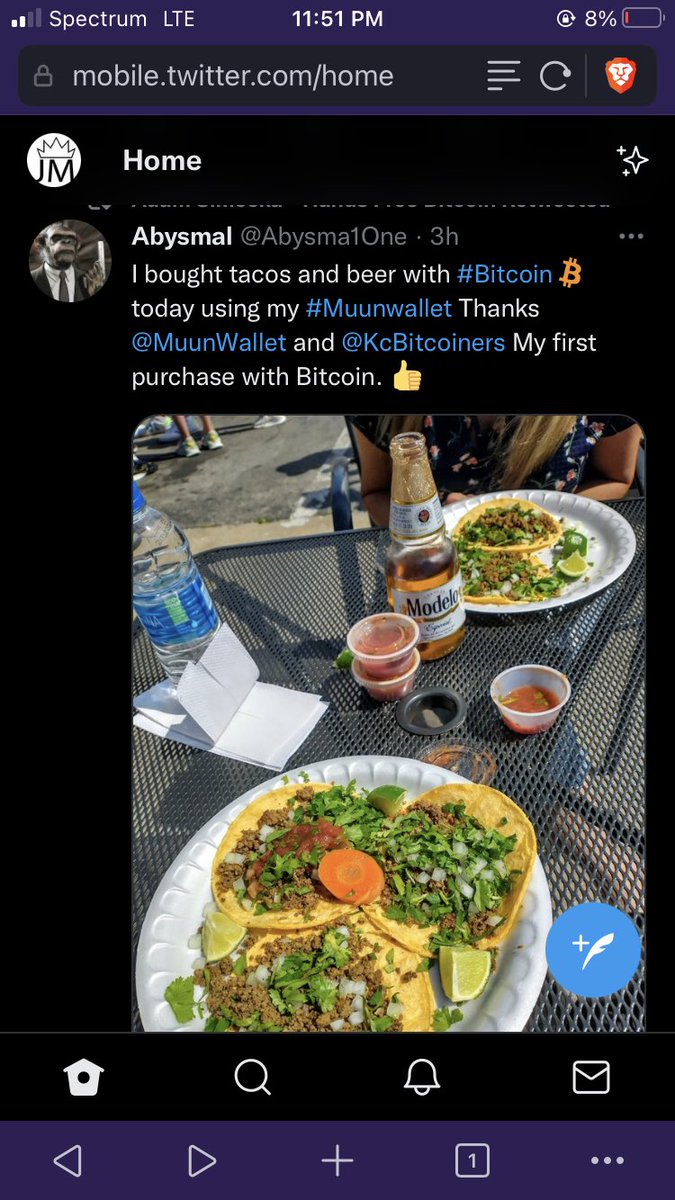 BitcoinPartyKC's tweet photo. This is why we do it right here! See you Sunday ! Come buy #beer with #bitcoin using #muunwallet! @KcBitcoiners https://t.co/F4GtouGB3E
