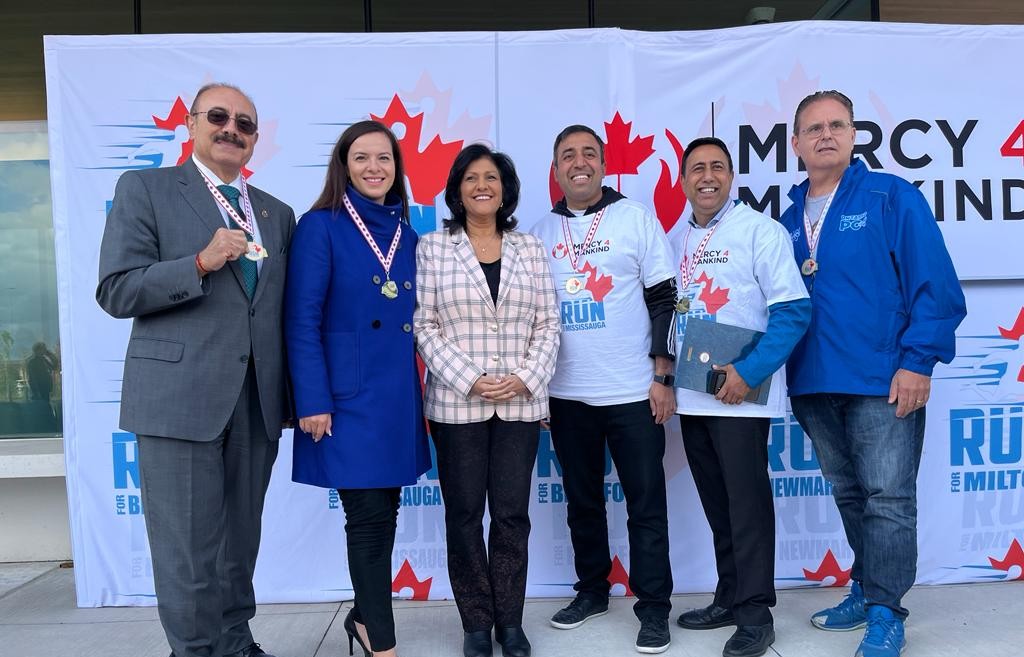 SherefSabawyPC's tweet photo. Wonderful to join the 3rd annual @Run4Sauga hosted by the @AMYACanada! This amazing run supported fundraising for @THP_hospital's new #Mississauga hospital! Thanks to all of the volunteers who diligently worked on organizing the event &amp; thanks to all who participated in the run! https://t.co/0uZ7Snkrp0