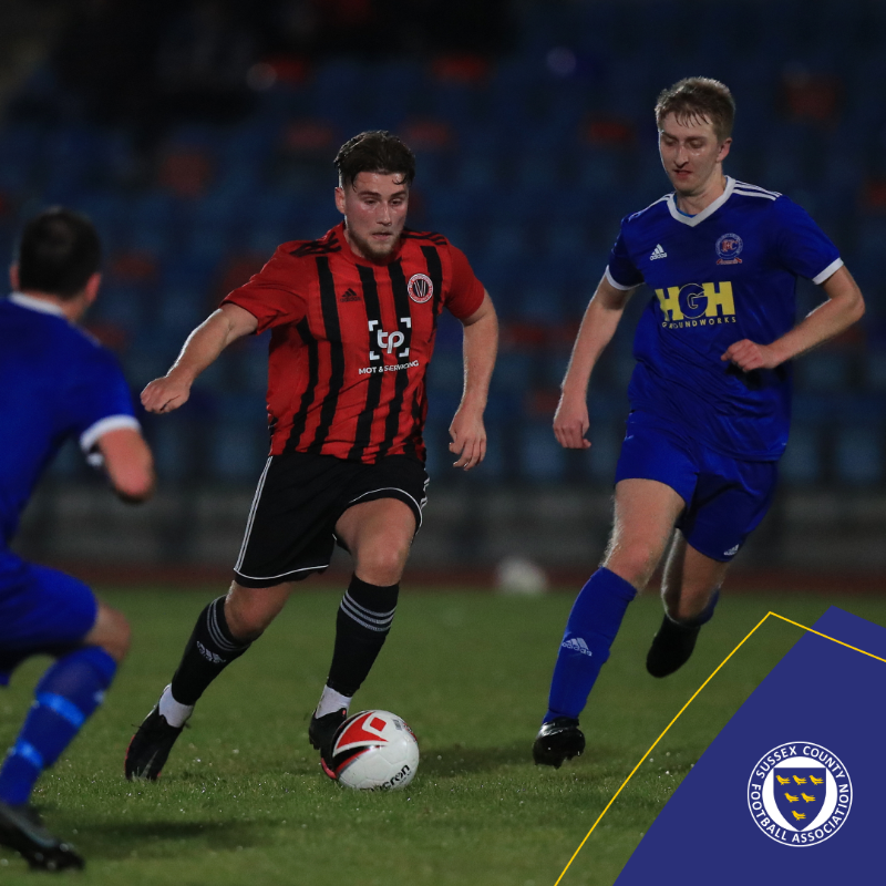SussexCountyFA's tweet photo. 😯 There was a cup upset in our Feature Game of the Sussex Senior Challenge Cup First Round last night...

As @TheSCFL Division 1 side @Billingshurstfc won 4-1 against Premier Division opposition @AFCVarndean at the Withdean Stadium! ⬇️ #SussexFootball⚽️ #CountyCup🏆