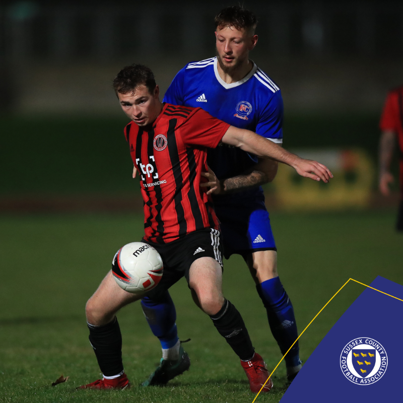 SussexCountyFA's tweet photo. 😯 There was a cup upset in our Feature Game of the Sussex Senior Challenge Cup First Round last night...

As @TheSCFL Division 1 side @Billingshurstfc won 4-1 against Premier Division opposition @AFCVarndean at the Withdean Stadium! ⬇️ #SussexFootball⚽️ #CountyCup🏆