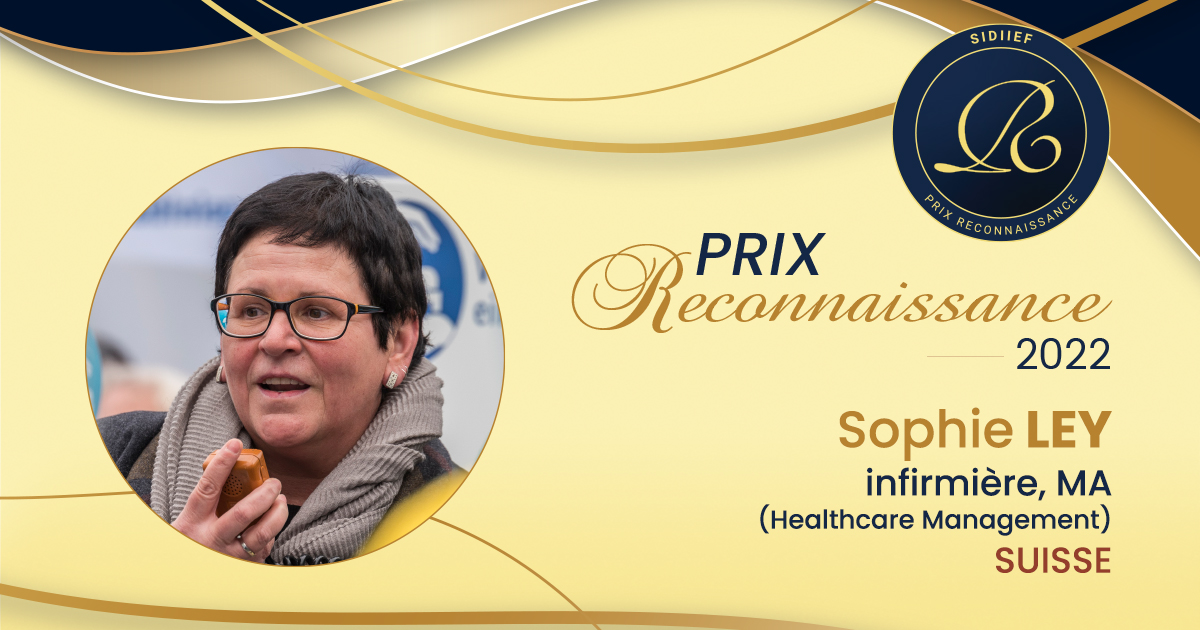 Toutes nos félicitations à Sophie Ley, Prix Reconnaissance 2022 du <a href="/SIDIIEF/">SIDIIEF</a>,  leader d'influence qui a marqué l'histoire des soins #infirmiers en #Suisse. 
📽️ portrait: vimeo.com/761469185/3ddd…

Merci à notre partenaire des Prix Reconnaissance, l'<a href="/EcoleLaSource/">EcoleLaSource</a> .