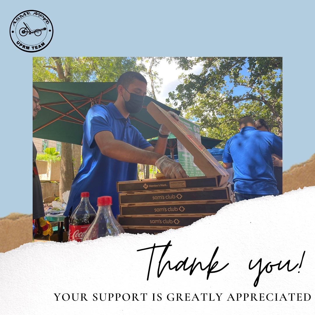 HpvcUprm's tweet photo. Thank you for joining us at our long-awaited waffle and pizza sale! We hope you enjoyed it as much as we did! 😊

Stay tuned for our next sale and how you can keep helping us reach our goal! 🚲🔋

#hpvcuprm #uprm #fundraising #pizza #waffles https://t.co/02O50M51uF