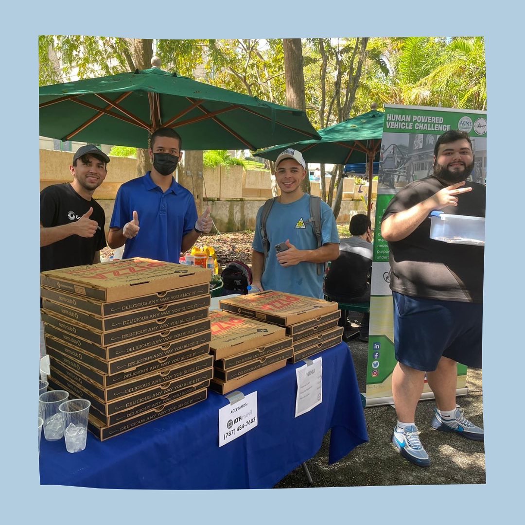 HpvcUprm's tweet photo. Thank you for joining us at our long-awaited waffle and pizza sale! We hope you enjoyed it as much as we did! 😊

Stay tuned for our next sale and how you can keep helping us reach our goal! 🚲🔋

#hpvcuprm #uprm #fundraising #pizza #waffles https://t.co/02O50M51uF