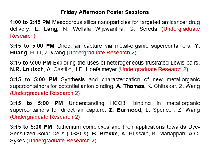 USDChemistry's tweet photo. And more undergrad research from us on Friday afternoon! #SeredaLab #WangLab #HoefemeyerLab #MarriapanLab #SykesLab
@strshipcaptain @niziwijewantha https://t.co/NsXuGusNlE