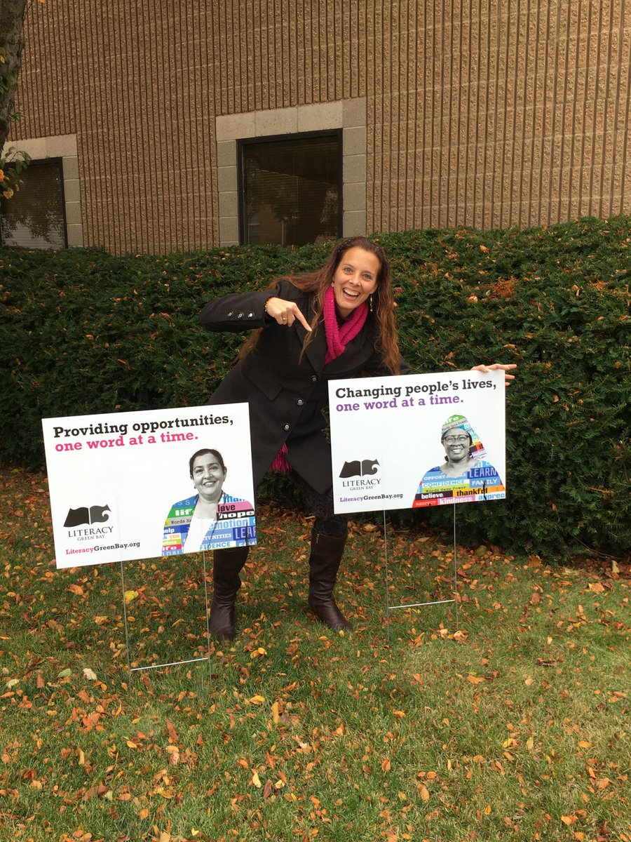 In the Green Bay area? Show your support for Literacy with a sign!

Stop by our office to pick up a sign or two (for up to two months, at your personal residence and/or business). Check out our website for hours, location, and more at literacygreenbay.org/home.