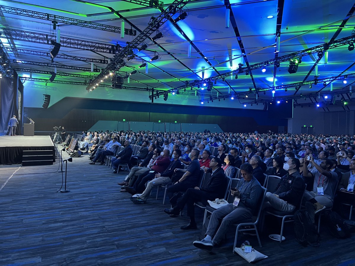 It's on! 2022 OCP Global Summit in full swing. You can still register onsite and access two more full days of Engineering workshops, a packed Expo Hall, the Future Technologies Symposium, and the OCP Block Party! Learn more and register here: bit.ly/3xO1X76 #OCPSummit22