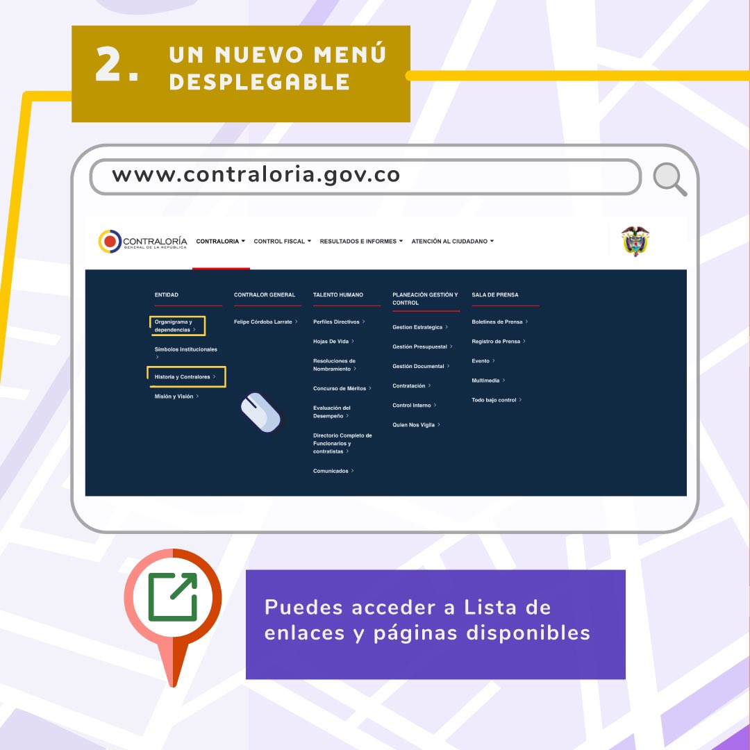 CGR_Colombia's tweet photo. #RutaDelNavegante Aquí te mostramos la manera más rápida y sencilla de consultar en la página web de la Contraloría General de la República. Con más tecnología hacemos #ControlQueTransforma https://t.co/if5SzKeG26
