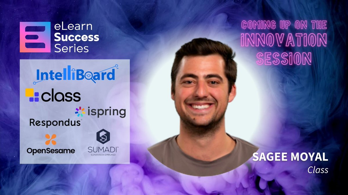 eLearnMagazine's tweet image. #TOMORROW 
Join Sagee from @WeAreClassTech and a flurry of eLearning innovators for the wrap-up of #eLearnSuccess 2022!

The show starts tomorrow 8am EDT • Get your free ticket
elearnsuccessseries.com