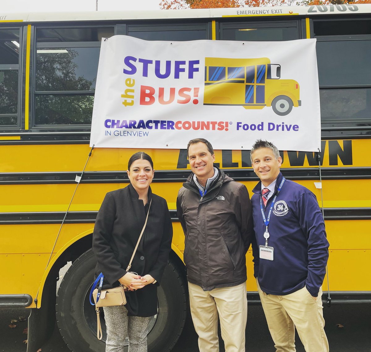 We are on our way 🚌 Character Counts Food Drive Bus Stops! Leaving Westbrook now… stop by and see us! #WeAreD34 #WildcatWayD34