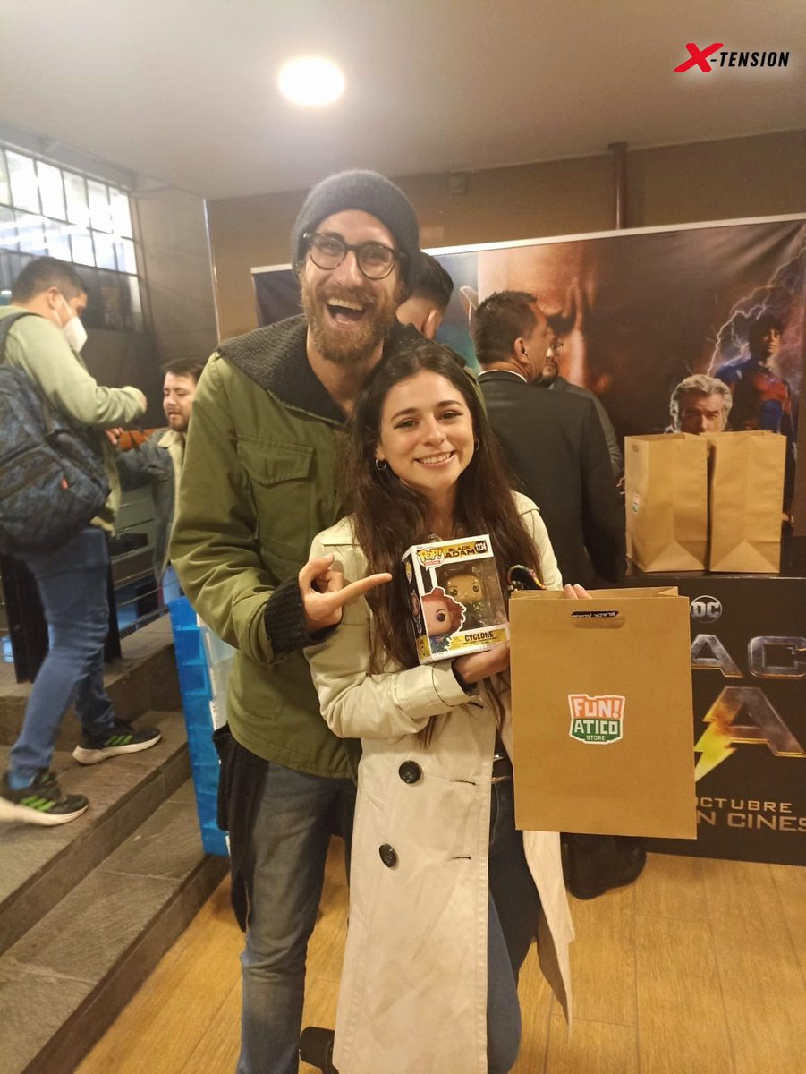xtensionsac's tweet photo. El día de ayer estuvimos en el espectacular avant premiere de Black Adam⚡
Y X-Tension estuvo presente sorteando funkos entre los invitados😉 😎

#BlackAdam #avantpremiere #estreno #funkos #originalfunko #sorteo https://t.co/oLDO6ihmSP