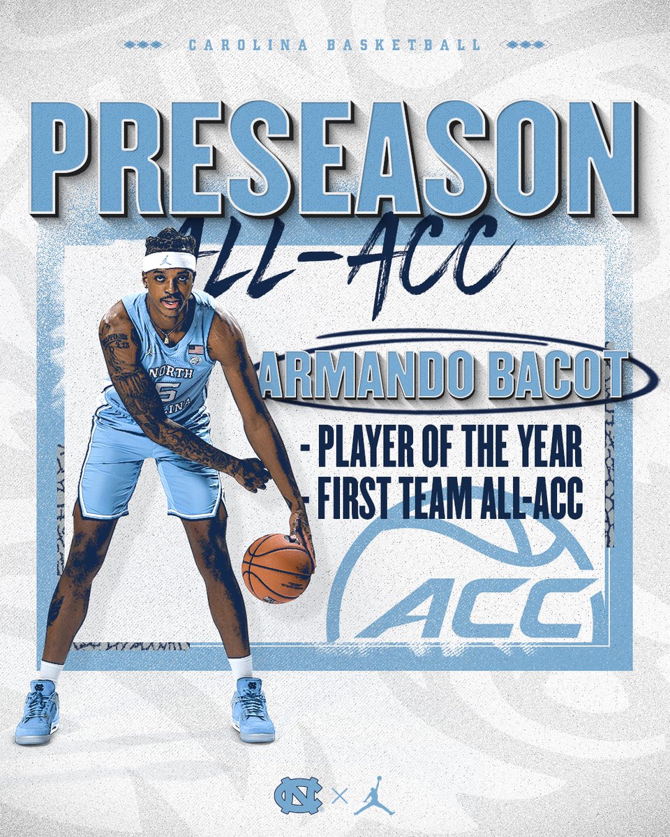 UNC_Basketball's tweet photo. Preseason votes for Armando 📈 https://t.co/ABu4jvXqdy
