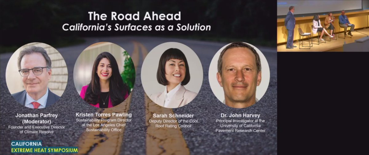 ClimateResolve's tweet photo. The @Official_CRRC is a data clearinghouse for reflectivity and durability of #CoolRoof materials on the market today, and soon #CoolWall materials, too.
@ClimateResolve hopes that #CoolPavement materials will be next!
#CaliforniaExtremeHeatSymposium https://t.co/HBCQAQrbl8