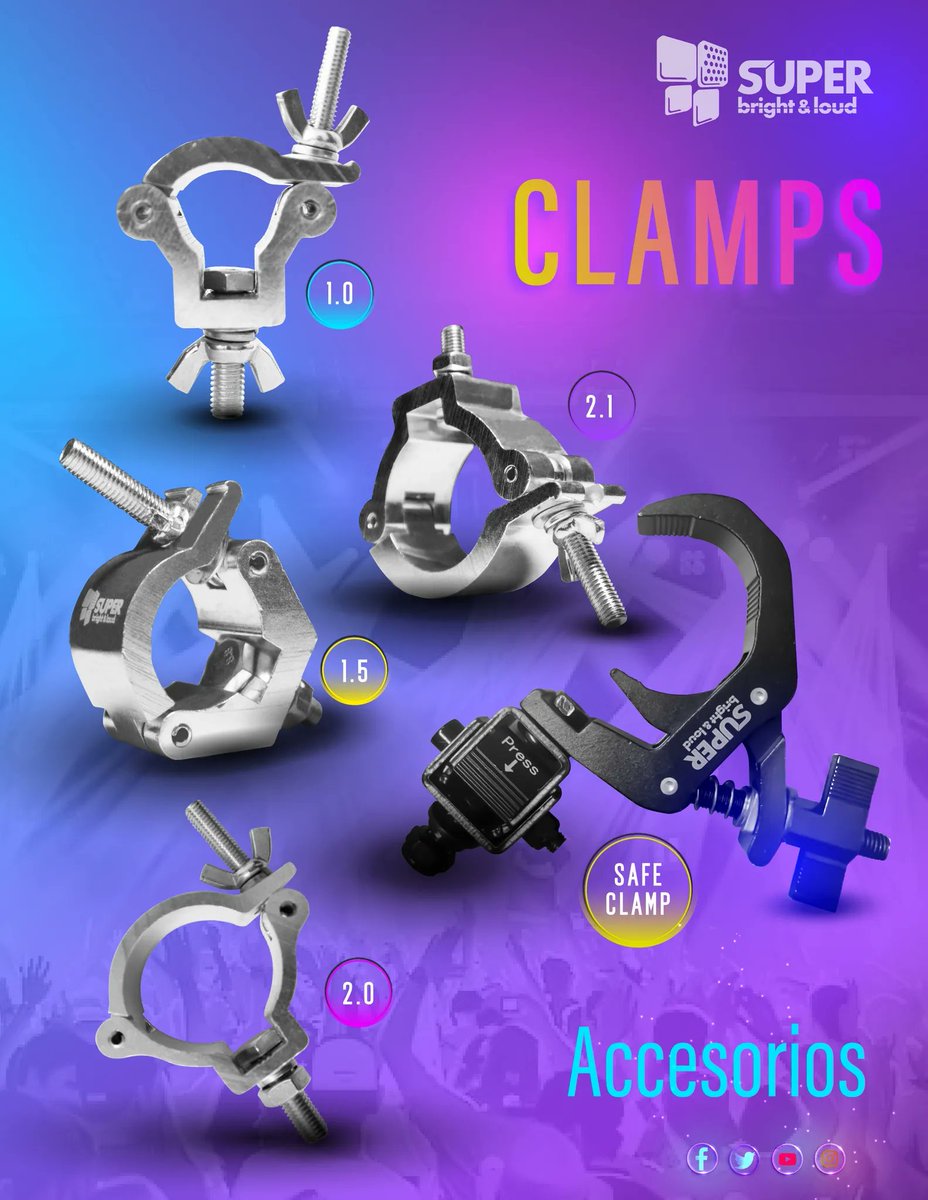 SuperB_Loud's tweet photo. ¡Coloca tus equipos de manera segura con #Clamps! 👉💯👈
Conoce las que tenemos para ti ➡️ https://t.co/iuQ7re15dH https://t.co/iQJIl0eS8Q