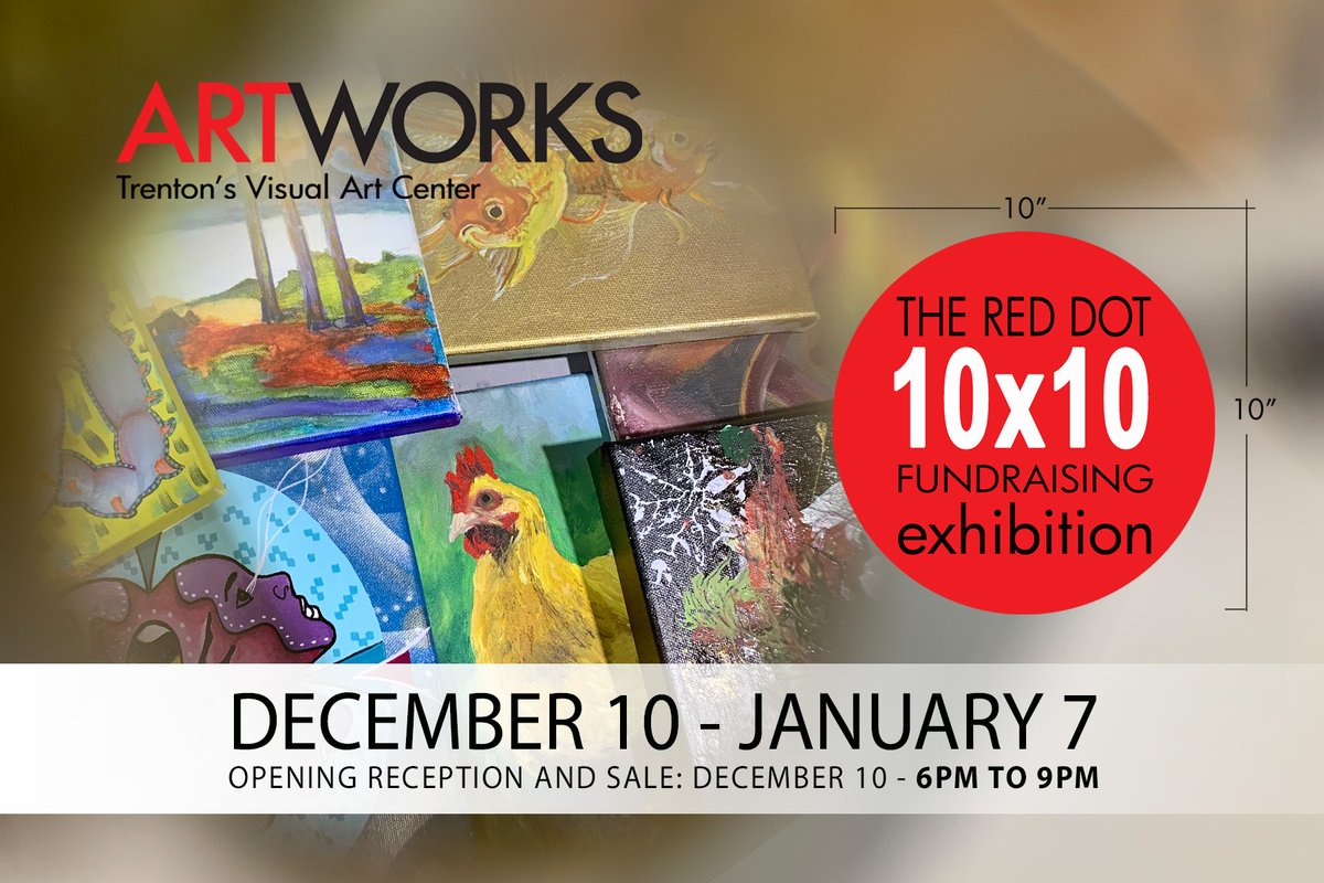 Our annual Red Dot 10 x 10 fundraising exhibition is coming up! Be sure to mark your calendars for December 10th at 6pm! Or join our membership program and receive early entry at 5pm! More info coming soon! ⁣