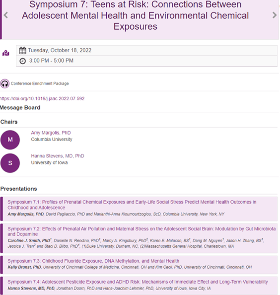Hanna Stevens (@psyneurodevlab) on Twitter photo Teens At Risk session went so well at #AACAPCACAP2022! Great <a href="/AACAP/">American Academy of Child & Adolescent Psychiatry</a> audience questions! Provocative/cutting-edge ideas about teen brain development from @CarolineJWSmith (soon <a href="/BostonCollege/">Boston College</a>), <a href="/KellyBrunst/">Kelly Brunst</a> (<a href="/ucincinnati/">Univ Cincinnati</a>), Amy Margolis (<a href="/ColumbiaPsych/">Columbia Psychiatry</a>), & me (<a href="/UIowaNeuro/">Iowa Neuroscience Institute</a>, <a href="/uiowa/">University of Iowa</a>) Teens At Risk session went so well at #AACAPCACAP2022! Great <a href="/AACAP/">American Academy of Child & Adolescent Psychiatry</a> audience questions! Provocative/cutting-edge ideas about teen brain development from @CarolineJWSmith (soon <a href="/BostonCollege/">Boston College</a>), <a href="/KellyBrunst/">Kelly Brunst</a> (<a href="/ucincinnati/">Univ Cincinnati</a>), Amy Margolis (<a href="/ColumbiaPsych/">Columbia Psychiatry</a>), & me (<a href="/UIowaNeuro/">Iowa Neuroscience Institute</a>, <a href="/uiowa/">University of Iowa</a>)