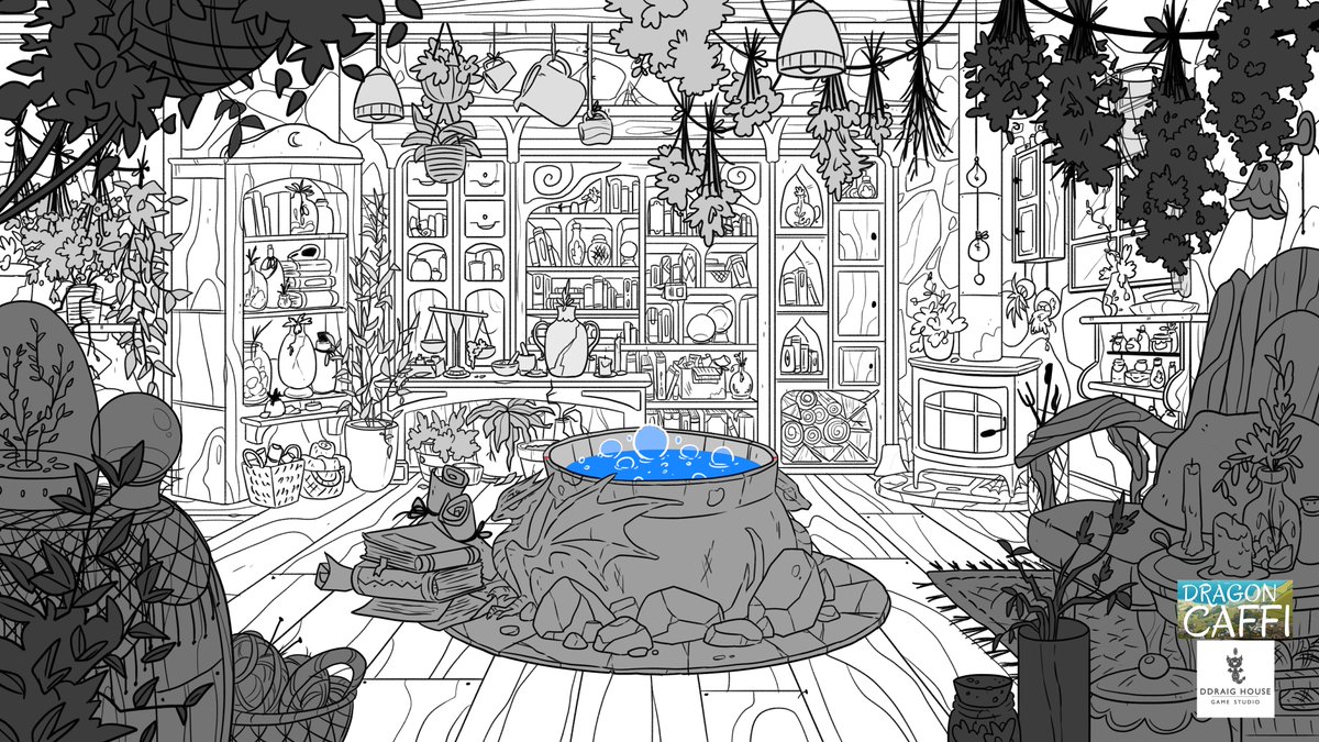 incaseyouart's tweet photo. Two designs from Dragon Caffi I haven't shared yet! The main cooking room and the splash screen~
@ddraighouse #dragoncaffi #backgroundart #locationdesign #2Dlayout https://t.co/xVpjhhDv45