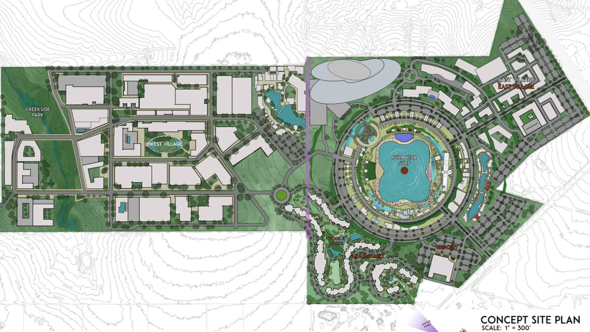Surf_Lakes's tweet photo. Surf Lakes signs ETA for Austin,Tx. Likely the biggest surf park development on the planet (feat. 12-acre Surf Lake at its center) 400-acre ‘Pura Vida’ high adventure community will be located just south of Austin intl. With land, zoning, water secured, build may start by mid-23. https://t.co/ivXAIjAxub