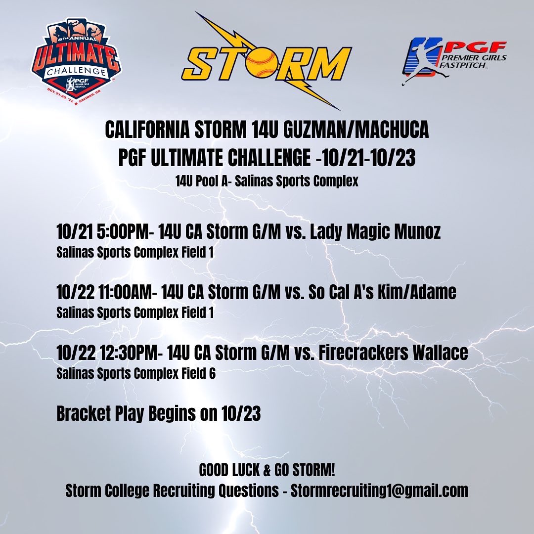 California Storm Fastpitch (@castormsoftball) on Twitter photo 