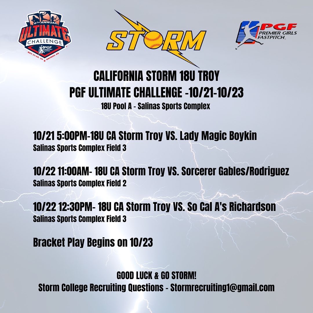 California Storm Fastpitch (@castormsoftball) on Twitter photo 