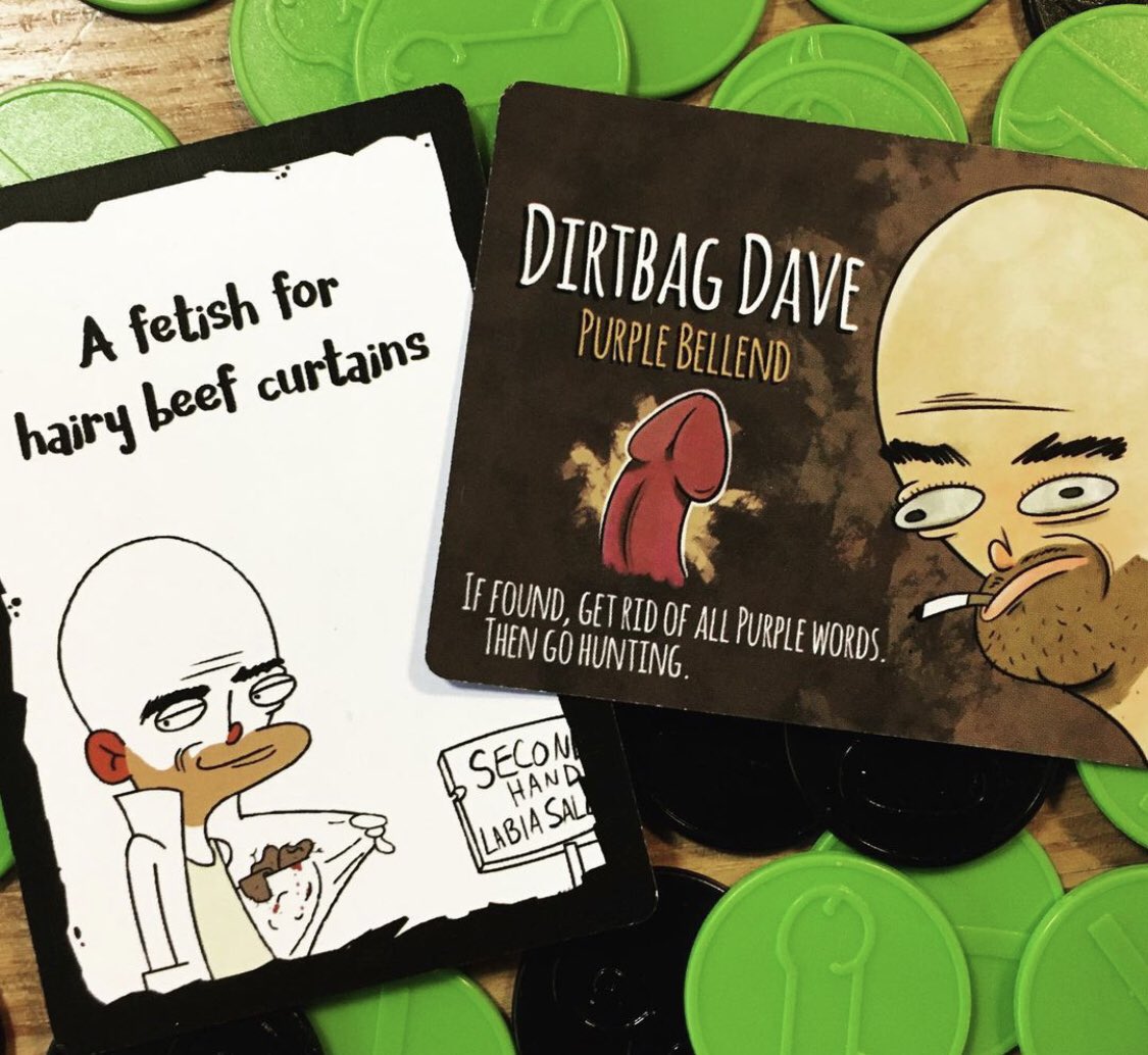 NFT_DirtBagDave's tweet photo. The card games where Dirtbag Dave was born from Gibbo’s Games! @AidGib 🤘

#adultcardgame #nsfw #dirtbagdave https://t.co/dRH7nopGw3