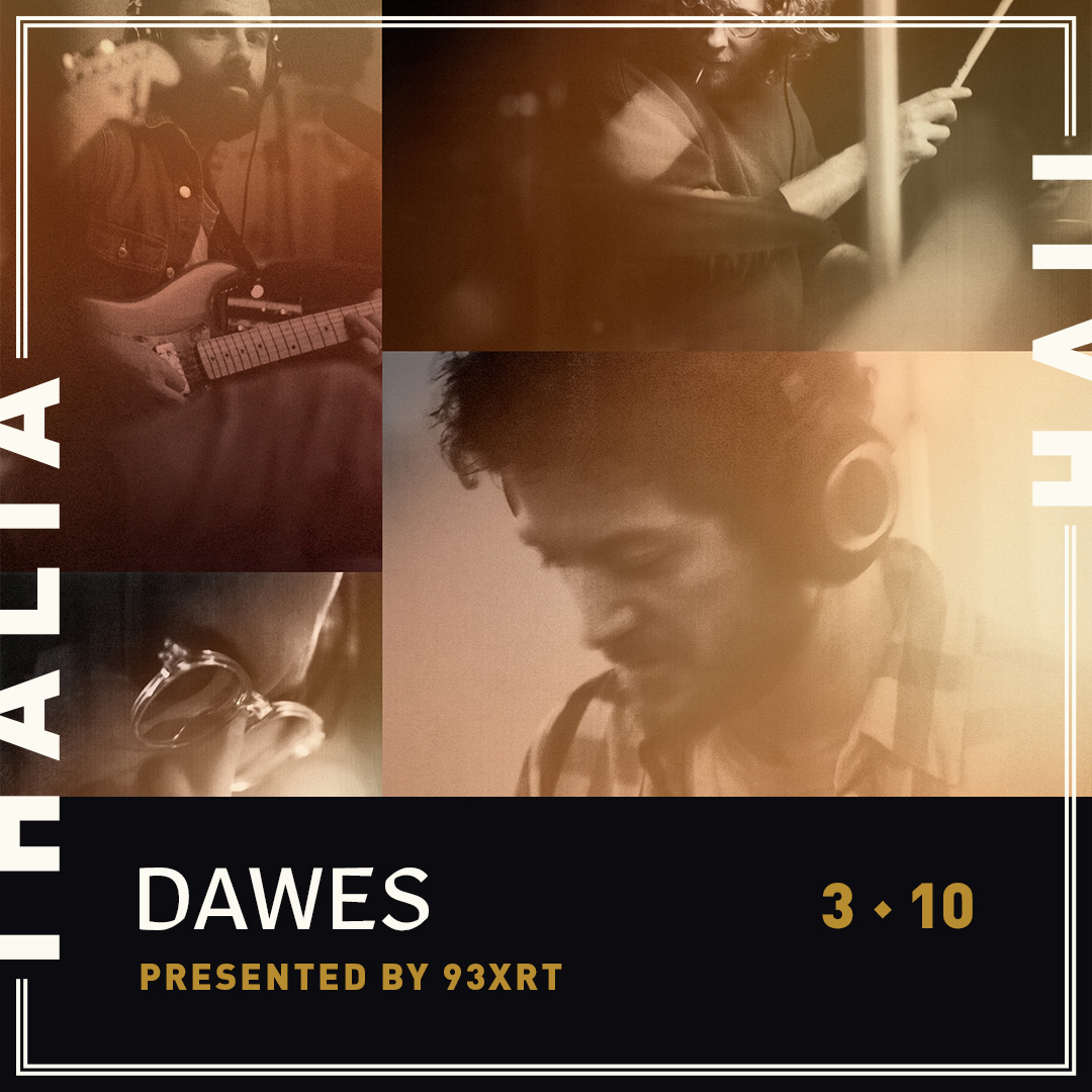 Enter to win tickets to an evening with Dawes at Thalia Hall 3.10.23. Buy tickets in an XRT Presale: Thursday October 20th 10AM using passcode 93XRT or in the General Onsale: Friday October 21st 10AM audacy.com/_pages/cl9eo7f… via @93XRT