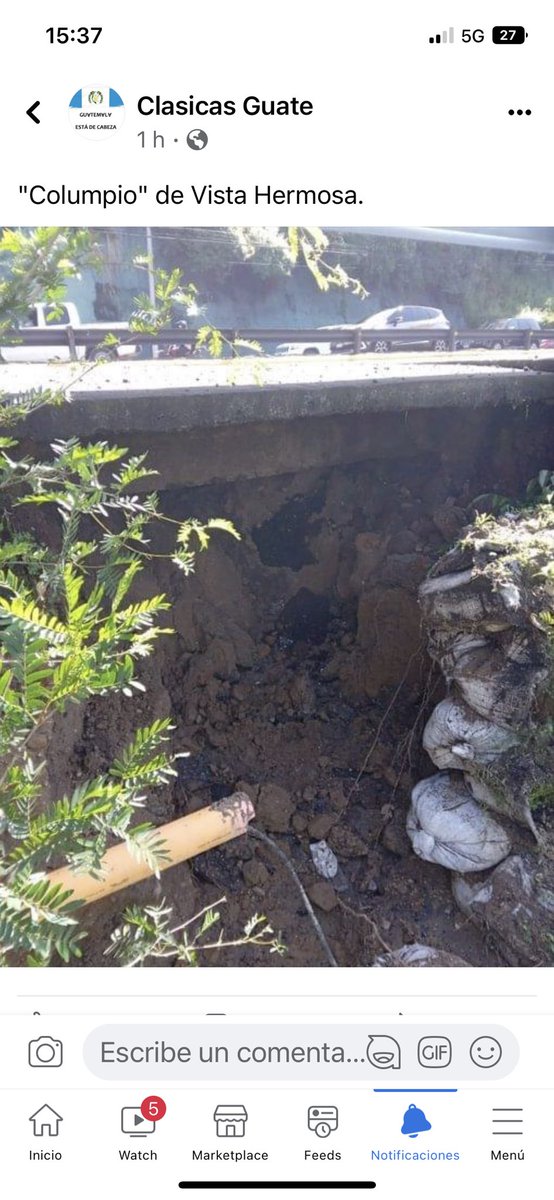 Esta foto del columpio de Vista Hermosa la acaban de poner en fb. 
¿Es cierta <a href="/muniguate/">MuniGuate</a> ?