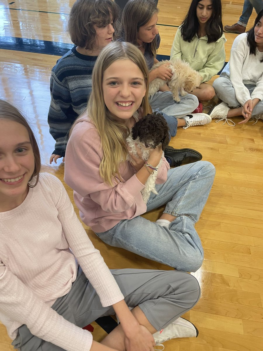 CKMS_Girls's tweet photo. Fabulous stress management activity brought to us from our wonderful partner @thefamilypuppy  Lots of smiles, giggles and cuddles..🐶🐾🦴🐕🦮🐩🐾🐶🐕‍🦺 https://t.co/4BG6417581