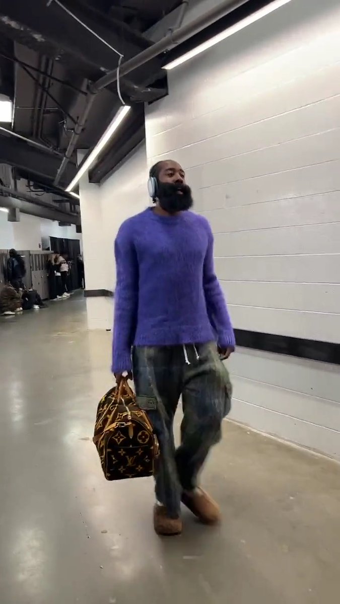 James Harden Rocks Fuzzy Slippers To 76ers' Opening Night Game