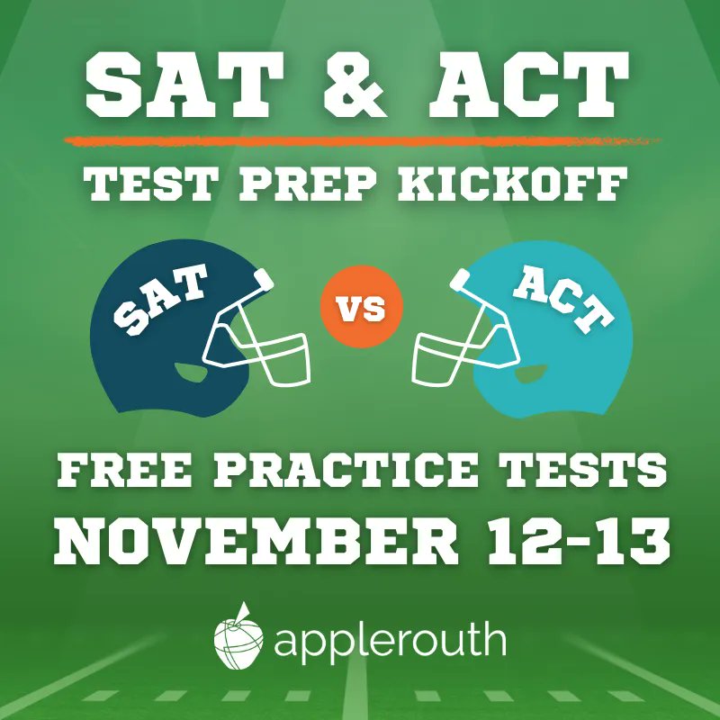 Are you ready to tackle the SAT and ACT? Our Test Prep Kickoff weekend is Nov. 12-13! This free event will give you access to a proctored exam, detailed score breakdown, strategy sessions, and a study plan. Don’t fumble! ➡️ Register here (it’s free!): buff.ly/3Tt6mqM