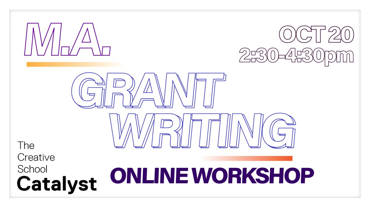 Want to know how to navigate the complex world of grant writing? Join Stacey Berquist, in-house Grant Writing Specialist for an online workshop with tips and strategies on how to develop a successful MA grant application. Register here: bit.ly/3ghzCm9 #GrantWriting #SRC