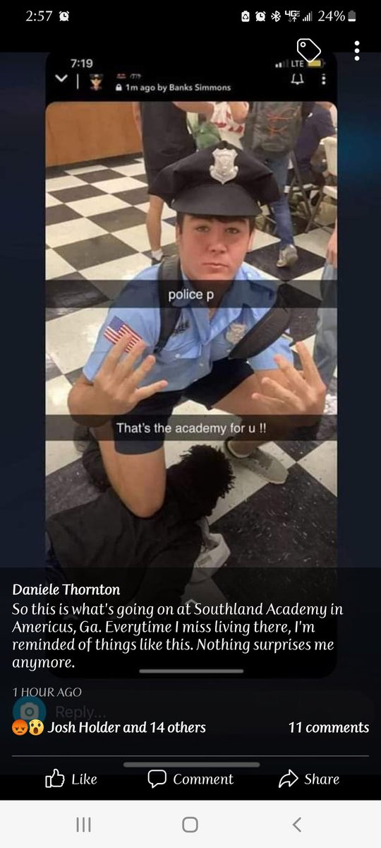 ChaseNicole89's tweet photo. Family of George Floyd grieving and kids at school making jokes like this. 
#southlandacademy
#americusga https://t.co/2gMsKwQfXv
