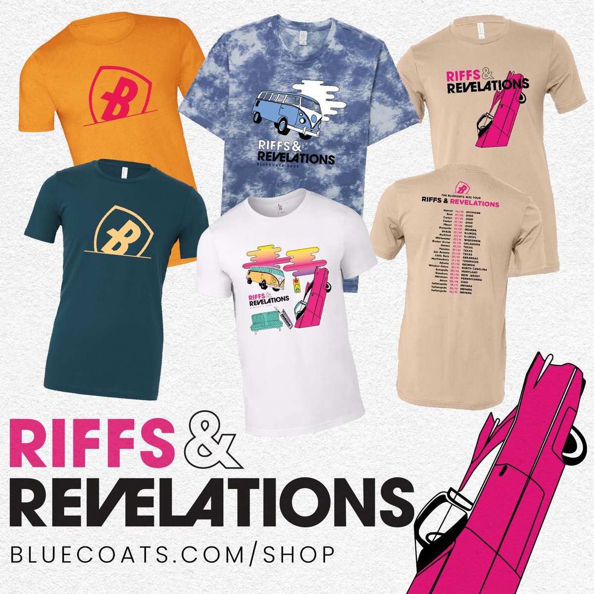 🤩 Items are on Sale at the Bluecoats Marketplace 🤩 Find some new apparel for Fall at bluecoats.com/shop, with plenty of items on sale—including our Riffs & Revelations tees!