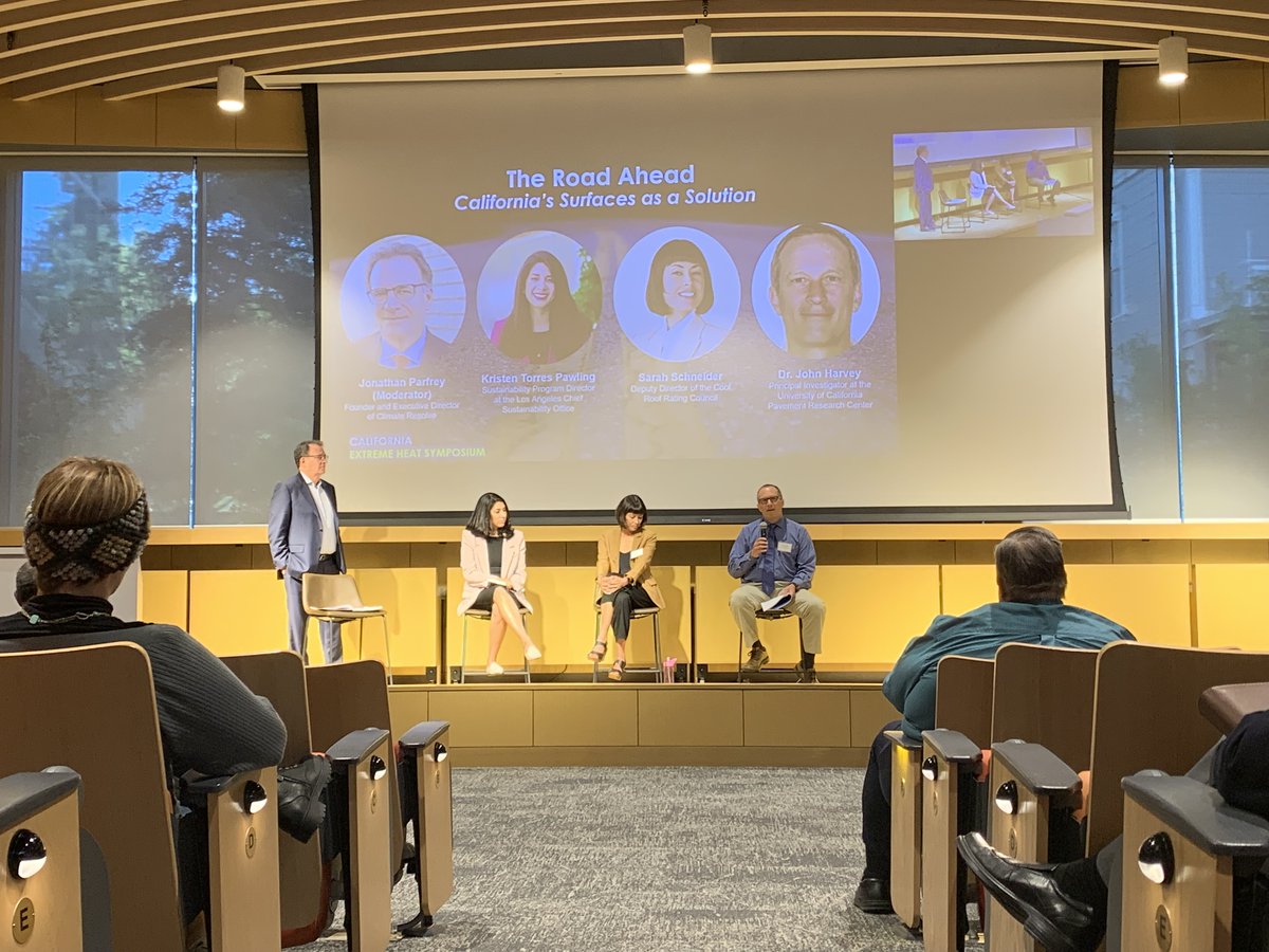 'Surfaces as a Solution' @ClimateResolve @Official_CRRC @TorresKristen @CountyofLA @ucdavis discuss heat resilience strategies (cool walls, cool roofs, cool streets) that improve air quality, reduce energy costs & demand on the grid, and cool neighborhoods down.