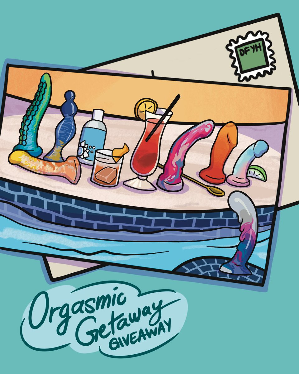 Giveaway time! 🍹🍸 Let me whisk you away to Orgasm Island! At the swim-up bar, the cocktender will pour you the dildo of your dreams right before your eyes. 🥂 No joke — the grand prize winner will be able to design their own CUSTOM dildo!

✨ Enter now: piph.it/getaway
