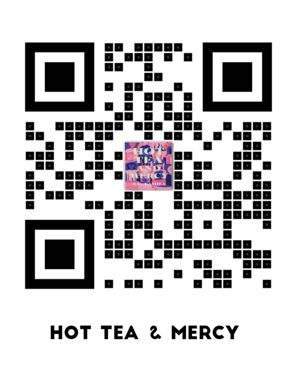 RachelBlaze's tweet photo. Click the QR Code to Pre-Order your copy of Hot Tea &amp; Mercy by Rae Lashea! https://t.co/92bay94Jxm