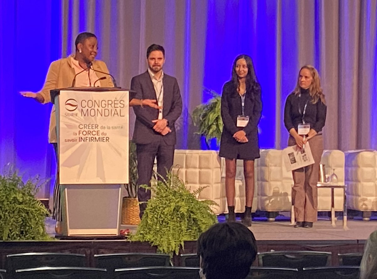 Des membre de notre équipe présentent l’approche de « soins centrés sur la personne » en place à Montfort, incluant, dans certains cas, la surveillance à distance après le congé. #congrèsSIDIIEF