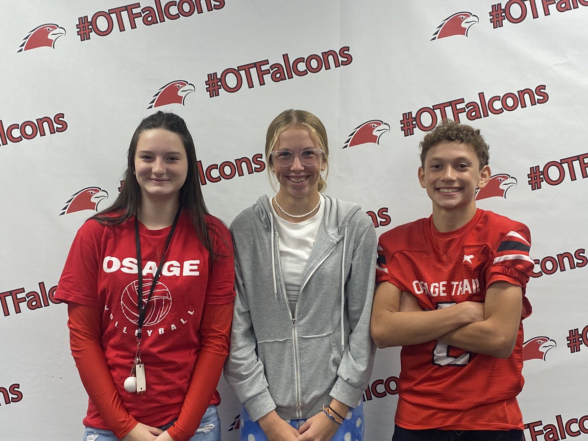 These amazing Osage Trail student athletes participated in the <a href="/SonicLockerRm/">Sonic Locker Room</a> radio show today. Thank you Julianne, Harper and Braxton for being fantastic leaders on our sports teams. We are #FortProud of you!